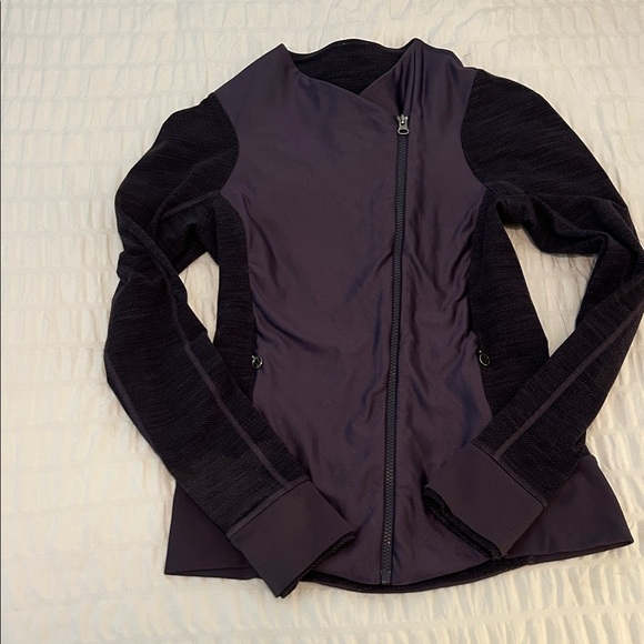 🧥 Lululemon Emerge Renewed Jacket - Nightfall Purple Tweed - Size 6 - Picture 2 of 7
